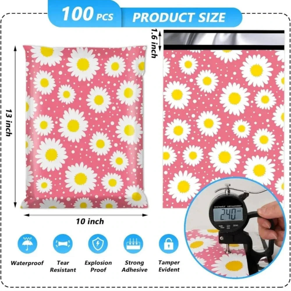 Poly Mailer 10x13 Inch 100 Pcs, Waterproof and Tear-Resistant Shipping Bags for